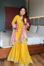 Haldi Glow Heritage Zari Sharara - Image 3