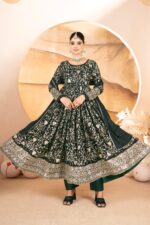 Regal Rani Pink Resham Anarkali Set