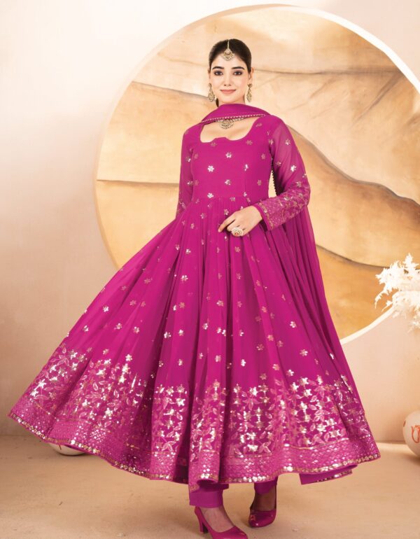 Regal Zari Resham Anarkali Set