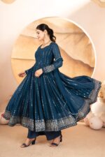 Regal Resham Anarkali Ensemble - Image 5