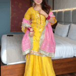 Haldi Glow Heritage Zari Sharara