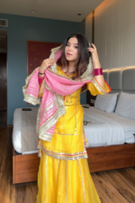 Haldi Glow Heritage Zari Sharara - Image 4