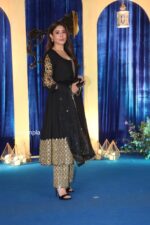 Midnight Black Maharani Anarkali Set - Image 2