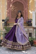 Regal Zari Riwaaz Embroidered Anarkali Gown - Image 4