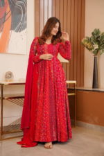 Grand Maharani Resham Heritage Anarkali Set - Image 5