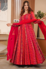 Grand Maharani Resham Heritage Anarkali Set - Image 4