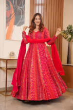 Grand Maharani Resham Heritage Anarkali Set - Image 3