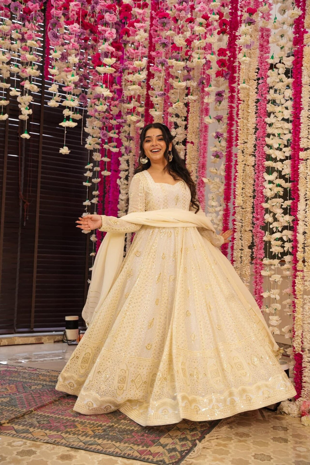 IMG_1325_35dc0b08-e5b3-4dce-8c66-7c8baf2834c0 Regal Resham Rani Pink Kurta Set - Image 1