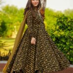 Royal Rama Green Resham Ensemble
