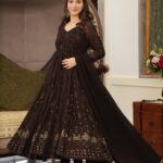Regal Sindoor Red & Midnight Black Anarkali