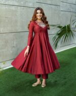 Haldi Heritage Silk Anarkali Ensemble - Image 3