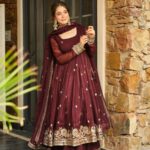 Royal Sindoor Red Zari Anarkali Set