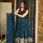 Regal Rama Maroon Heritage Anarkali Set