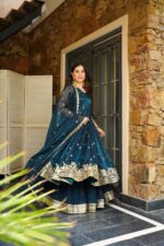 Regal Rama Maroon Heritage Anarkali Set - Image 5