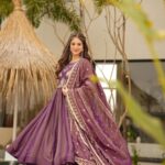 Regal Sindoor Red Zari Anarkali Suit Set