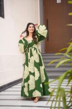 Majestic Rani Pink Resham Kalidar - Image 3