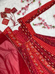 Grand Maharani Resham Heritage Anarkali Set - Image 6