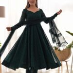 Heritage Rama Green Chikankari Ensemble