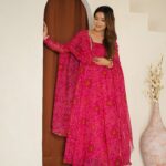 Regal Rani Pink Bandhani Anarkali Set