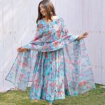 Royal Resham Booti Organza Ensemble