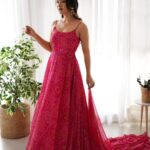 Royal Bandhani Rani Pink Anarkali