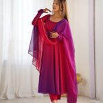 Royal Resham Anarkali Kalidar Set