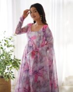 Royal Riwaaz Resham Silk Ensemble - Image 3