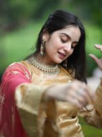 Royal Rani Pink Zari Salwar Set - Image 8