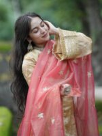 Royal Rani Pink Zari Salwar Set - Image 4