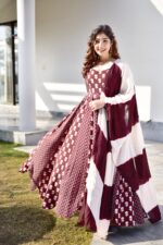 Royal Mocha Chanderi Kurta Set