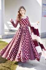 Royal Mocha Chanderi Kurta Set - Image 2