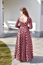 Royal Mocha Chanderi Kurta Set - Image 4