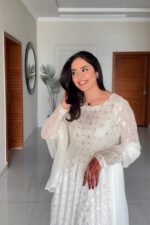 Majestic Rani Pink Resham Anarkali Ensemble - Image 2