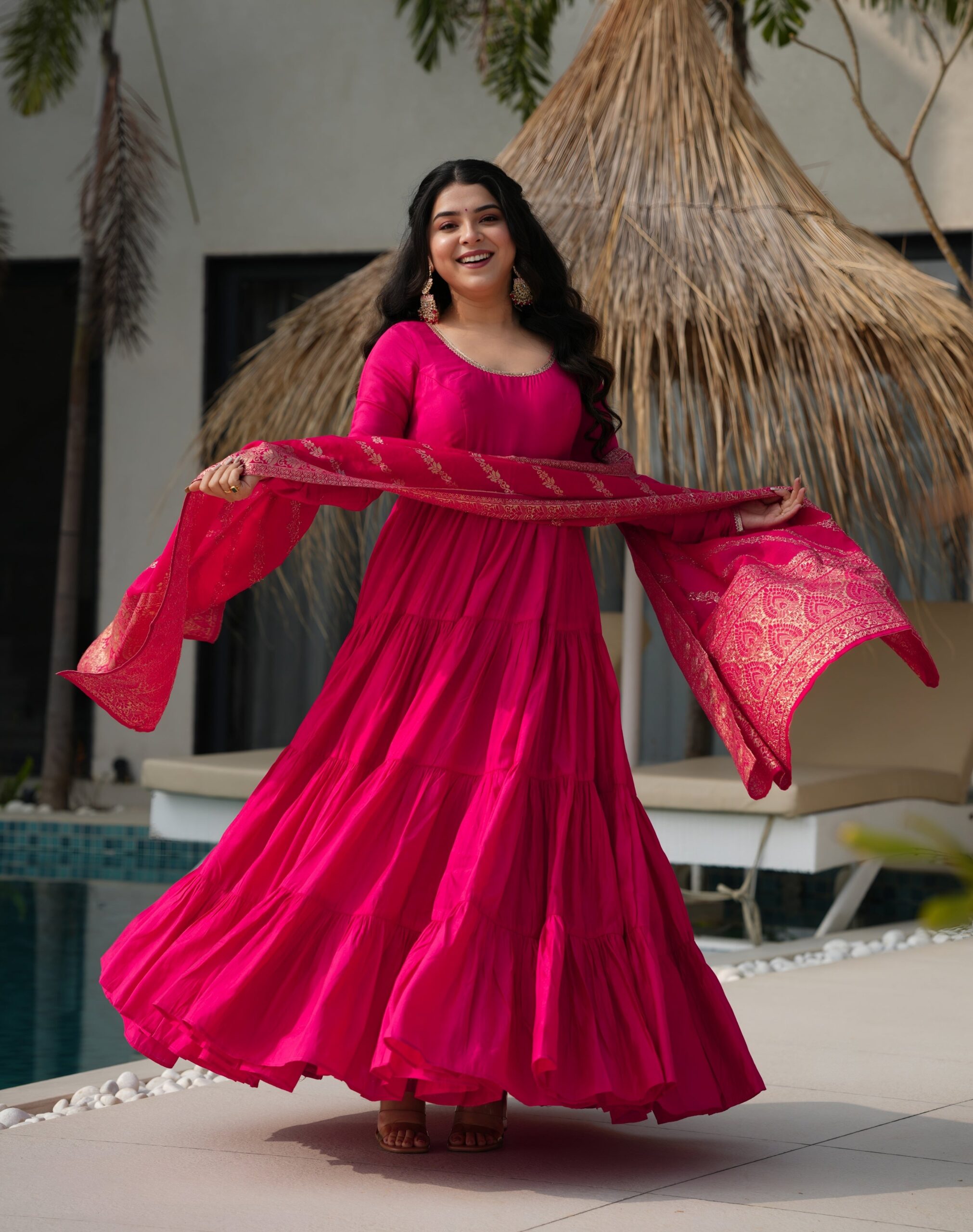 Picsart_25-07-27_19-30-03-073 Heritage Resham Silk Anarkali Ensemble - Image 1