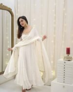 Ivory Royal Heritage Anarkali Set - Image 4