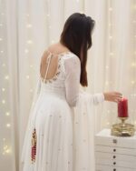 Ivory Royal Heritage Anarkali Set - Image 5