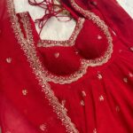 Regal Sindoor Red Heritage Anarkali Set