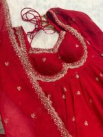 Regal Sindoor Red Heritage Anarkali Set
