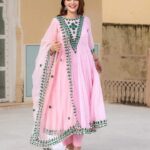 Regal Rani Pink Resham Anarkali Set