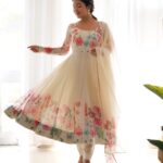 Royal Ivory Resham Organza Set