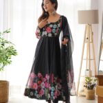 Majestic Midnight Black Zari Ensemble