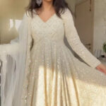 Maharani Lakhnavi Resham Anarkali Ensemble