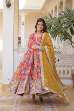 Royal Rani Pink Heritage Anarkali Set