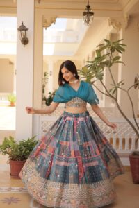Royal Riwaaz Zari Silk Lehenga Set - Image 14