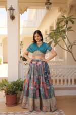 Royal Riwaaz Zari Silk Lehenga Set - Image 3