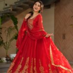 Sindoor Red Heritage Anarkali Ensemble