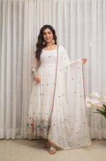 Ivory Heritage Resham Anarkali Set - Image 7