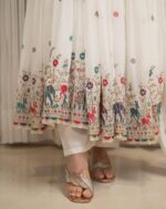 Ivory Heritage Resham Anarkali Set - Image 8