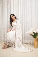 Ivory Heritage Resham Anarkali Set - Image 5