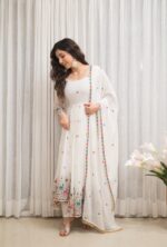 Ivory Heritage Resham Anarkali Set - Image 2